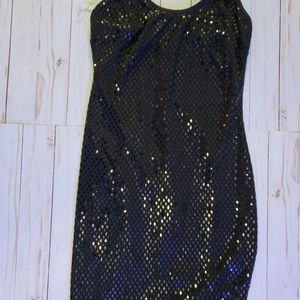 Black shimmer dress